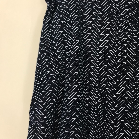 High Waist Wide Leg 100% viscose Navy pants  size4 - Picture 3 of 12